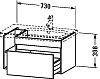 Тумба подвесная Duravit DuraStyle DS639305353 каштан темный фото 2