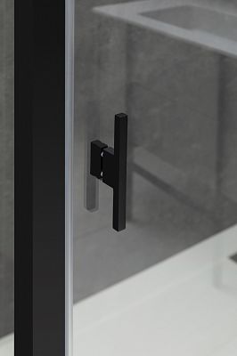 Душевой уголок Allen Brau Priority 100x100 3.31006.BBA + 3.31021.BBA черный браш фото 9