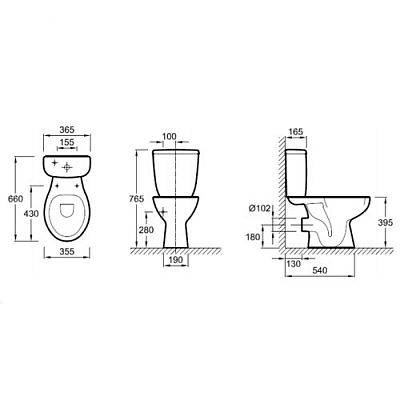 Унитаз-компакт Jacob Delafon Brive E0383N-00 фото 2