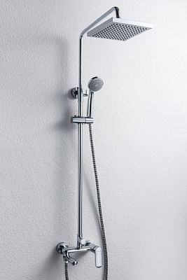 Душевая колонна Bravat Opal со смесителем для ванны, поворотный излив (F6125183CP-A-RUS) фото 3