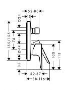 Смеситель для ванны Hansgrohe Talis E 71745990