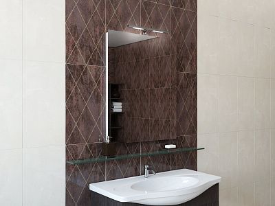 Зеркало для ванной с подсветкой Sfera GALLA 70х70 фото 3