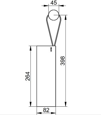 Скребок для душа с настенным держателем KEUCO Universal 04959 380000 Серый фото 3