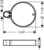 Мыльница Hansgrohe Cassetta’C 28678000