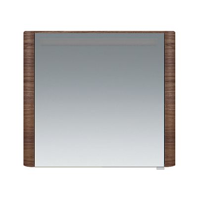 M30MCL0801NF Sensation, зеркало, зеркальный шкаф, левый, 80 см, с подсветкой, орех, текстурированная фото 1