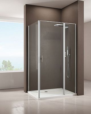 Душевой уголок Allen Brau Priority 140x90 3.31010.00 + 3.31016.00 хром фото 1