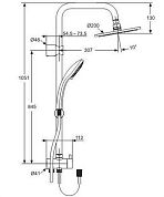 Душевая стойка Ideal Standard Idel Duo a5691aa