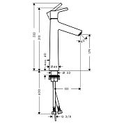 Смеситель для раковины Hansgrohe Talis S 72031000