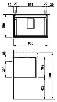 Тумба под раковину LAUFEN PRO S 4.8345.2.096.463.1 фото 3