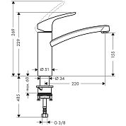 Смеситель Hansgrohe Focus 31806000