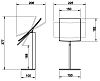 Зеркало Gessi Rettangolo Shower 20988-707 шлифованный черный металл фото 2