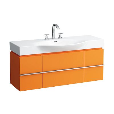 Тумба под раковину Laufen Case for Palace 4.0130.1.075.463.1 120 см, 1 ящик 2 двери, белый матовый, для 8.1170.4, 81270.4 фото 6