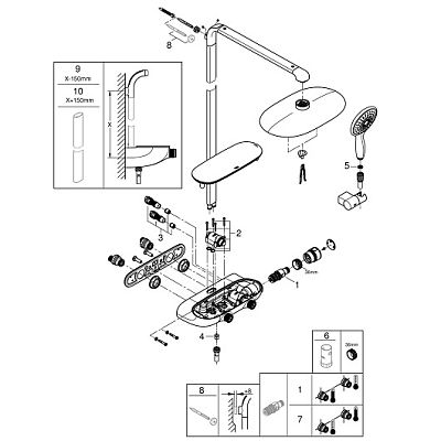 Душевая стойка Grohe Rainshower SmartControl 360 Mono 26361LS0 фото 5
