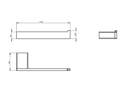 Бумагодержатель без крышки (37543B) фото 2