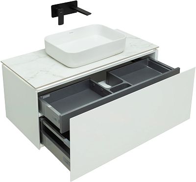 Тумба под раковину Allen Brau Infinity 100 1.21004.WM белый матовый фото 9