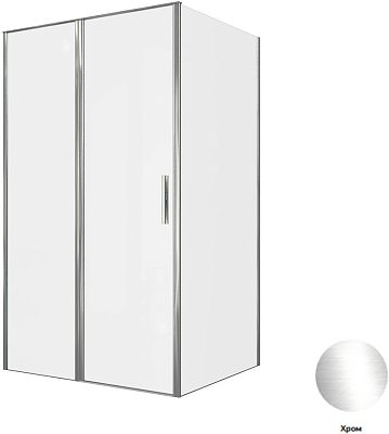 Душевой уголок Allen Brau Priority 120x80 3.31007.00 + 3.31013.00 хром фото 1