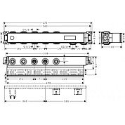 Скрытая часть Hansgrohe RainSelect для 3 потребителей 15311180