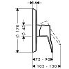 Смеситель Hansgrohe Metris classic 31676000 фото 2