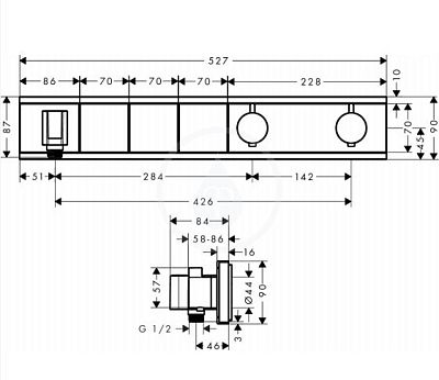 Термостат для душа Hansgrohe RainSelect 15356400 фото 4