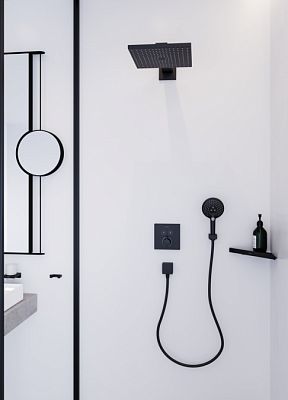 Двойной крючок HANSGROHE AddStoris 41755670 Чёрный матовый фото 4