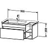 Тумба подвесная Duravit DuraStyle DS639707373 тичинская вишня фото 2