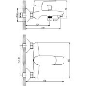 Смеситель для ванны Orange Mari M07-100cr