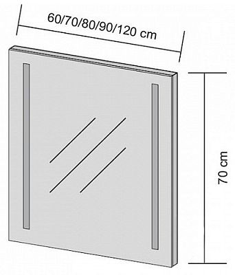 Зеркало Dreja STRIPE 29428 фото 2