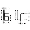 Запорный вентиль для душа Hansgrohe Axor Urquiola 11960000 фото 2