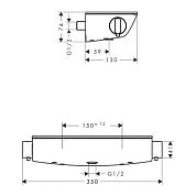 Смеситель Hansgrohe Ecostat Select 13161000
