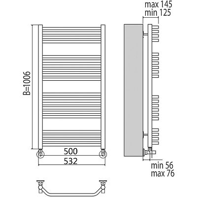 Полотенцесушитель водяной Terminus Виктория П20 4620768886492 фото 2