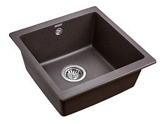 Мойка кварцевая BRILON, PM104546-CO, кофе, 445х460, подст. мон. Paulmark