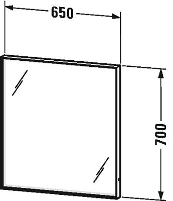 Зеркало с подсветкой Duravit L-Cube LC738000000 фото 4