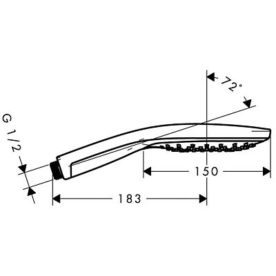 Душевая лейка Hansgrohe Raindance Select S 150 Air 3jet 28588000 фото 2
