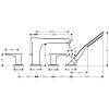 Смеситель на край ванны Hansgrohe PuraVida 15446000 хром фото 2