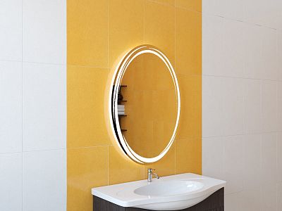 Зеркало для ванной с подсветкой Sfera SOFIA 60х80 фото 3