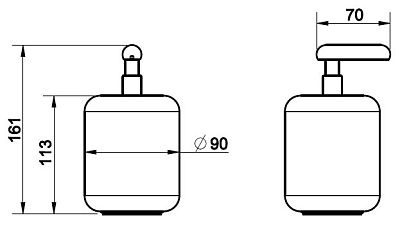 Дозатор для жидкого мыла Gessi Goccia Accessories 38037-147 шлифованный хром фото 2