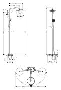 Душевая стойка Hansgrohe Croma Showerpipe 220 1jet 27223000