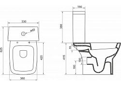 Унитаз напольный BelBagno Lago BB128CP