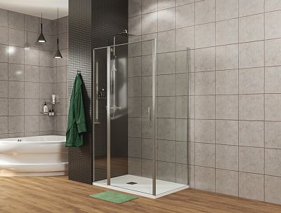 Душевой уголок Allen Brau Priority 140x90 3.31010.00 + 3.31016.00 хром фото 5