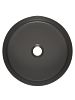 AQM5012 Раковина накладная круглая, цвет темно-серый матовый. 355x355x120 фото 4