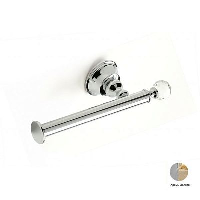 Держатель туалетной бумаги Webert Karenina КА500801 Хром/золото/кристалл Swarovski фото 1