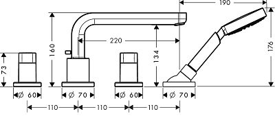 Смеситель Hansgrohe Metris S 31447000 фото 2