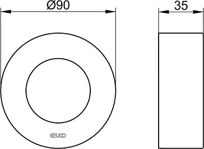 Розетка с удлинением KEUCO IXMO 59553 010281 Хром фото 3
