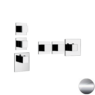 Смеситель Gessi Quadro Wellness 43204-706 черный металл фото 1