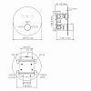 Dinkel 5844 Thermo Смеситель для ванны и душа фото 3