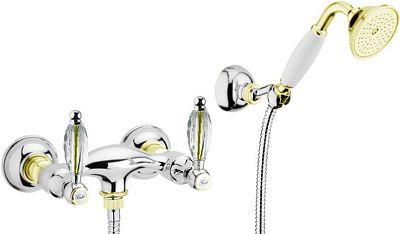 Смеситель для душа Webert Alexandra AL760101 Хром/золото/кристаллы Swarovski фото 1