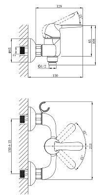 Смеситель для душа D&K Rhein Ambrosius (DA1343101) фото 8
