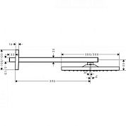 Верхний душ Hansgrohe Raindance E 300 Air 1jet 26238140
