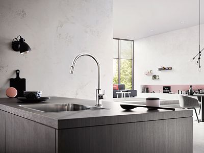 KLUDI BINGO STAR XS Кухонный смеситель, выдвижной излив, арт. 468510578 фото 2