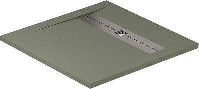 Душевой поддон Allen Brau Infinity 90x90 8.21001-CGM олива фото 3